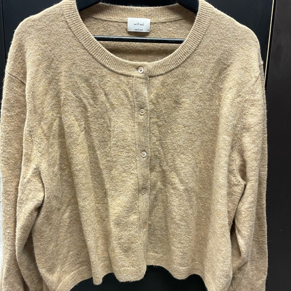 Aritzia Wilfred Sicily Cardigan Golden Camel (L) - Picture 2 of 3